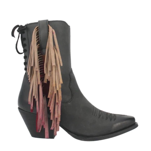 NWOT Dingo Women’s Fringe Benefits Western Bootie Boots - Picture 1 of 12